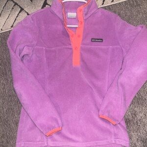 Columbia Lavender Fleece with Coral Trim